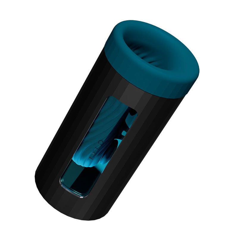 Lelo - F1S V3 App AI Interactive Masturbator - Teal (2 Sizes)