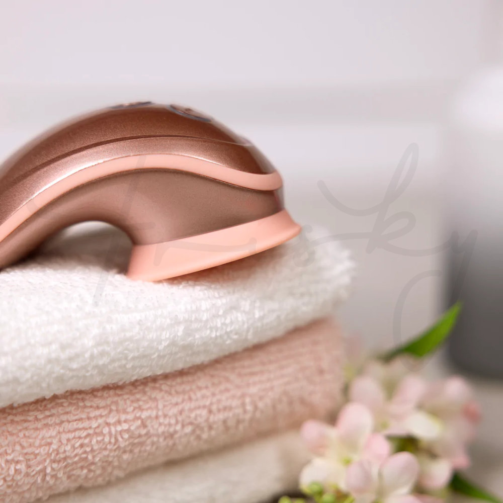 SHOTS - Twitch Handsfree Suction and Vibration Toy - Rose