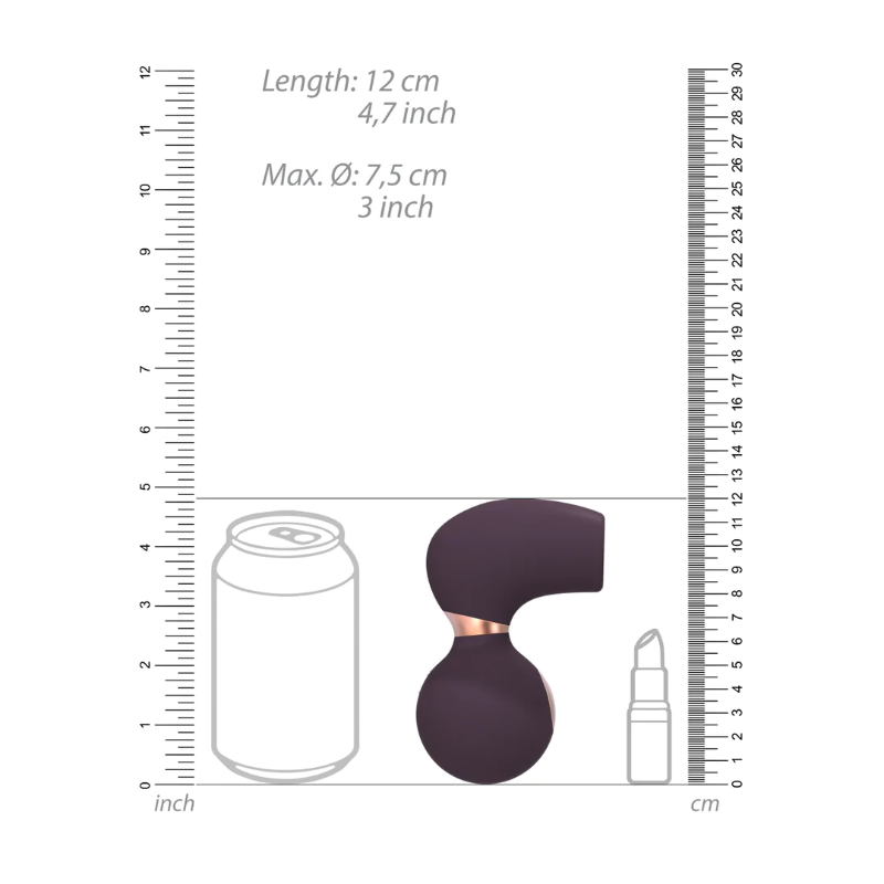 SHOTS - Invincible Air Pulse Vibrator - Purple