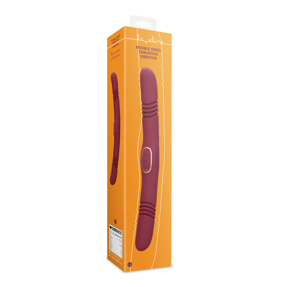 SHOTS - Double-Sided Thrusting Vibrator - Merlot Grape
