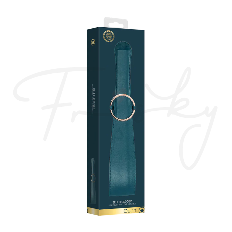 SHOTS Ouch! Belt Flogger - Green