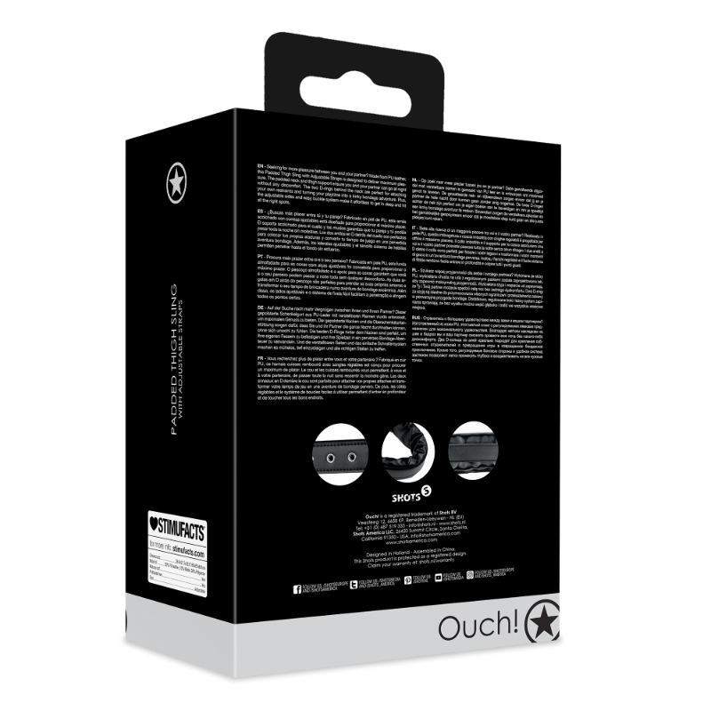 SHOTS Ouch! Padded Thigh Sling with Adjustable Straps