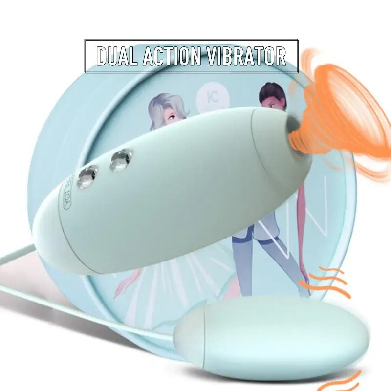 KISSTOY® Miss VV - Dual Action Cunnilingus Egg Vibrator - Frisky Business Adult Sex Toys Shop