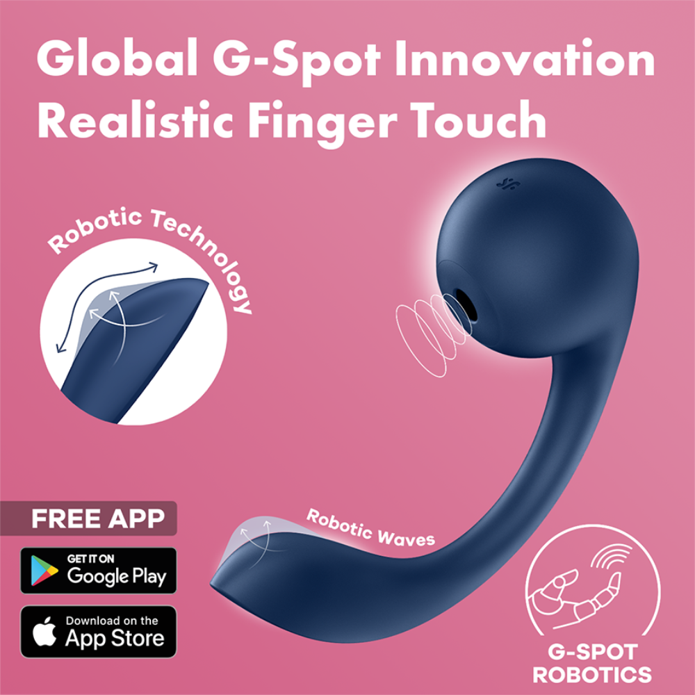 Satisfyer - Pro+ Wave 4 Connect App - Robotic G-Spot & Clitoral Vibrator