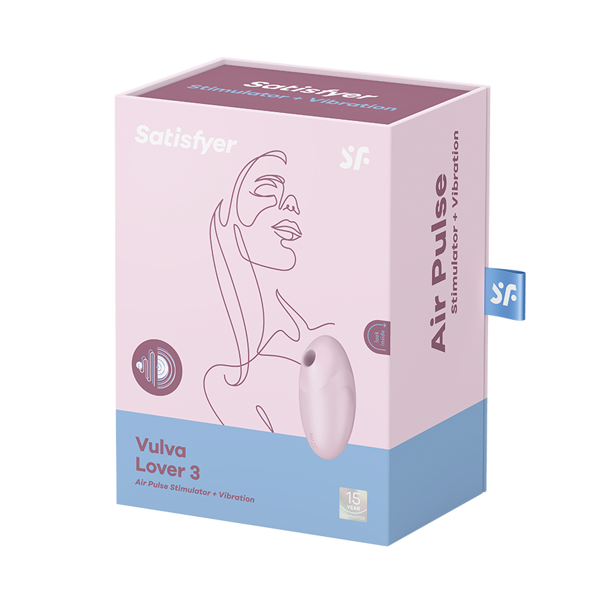 Satisfyer - Vulva Lover 3 Clitoral Air-Pulse Vibrator - Pink
