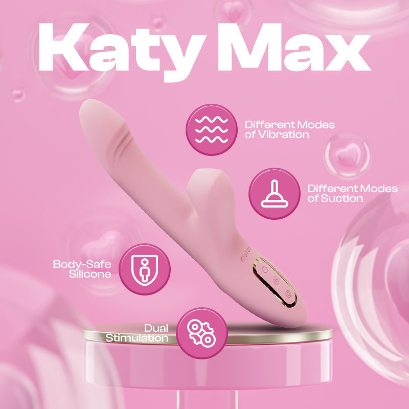 KISSTOY® Katy Max: Rotating G-Spot & Clitoral Suction Vibrator