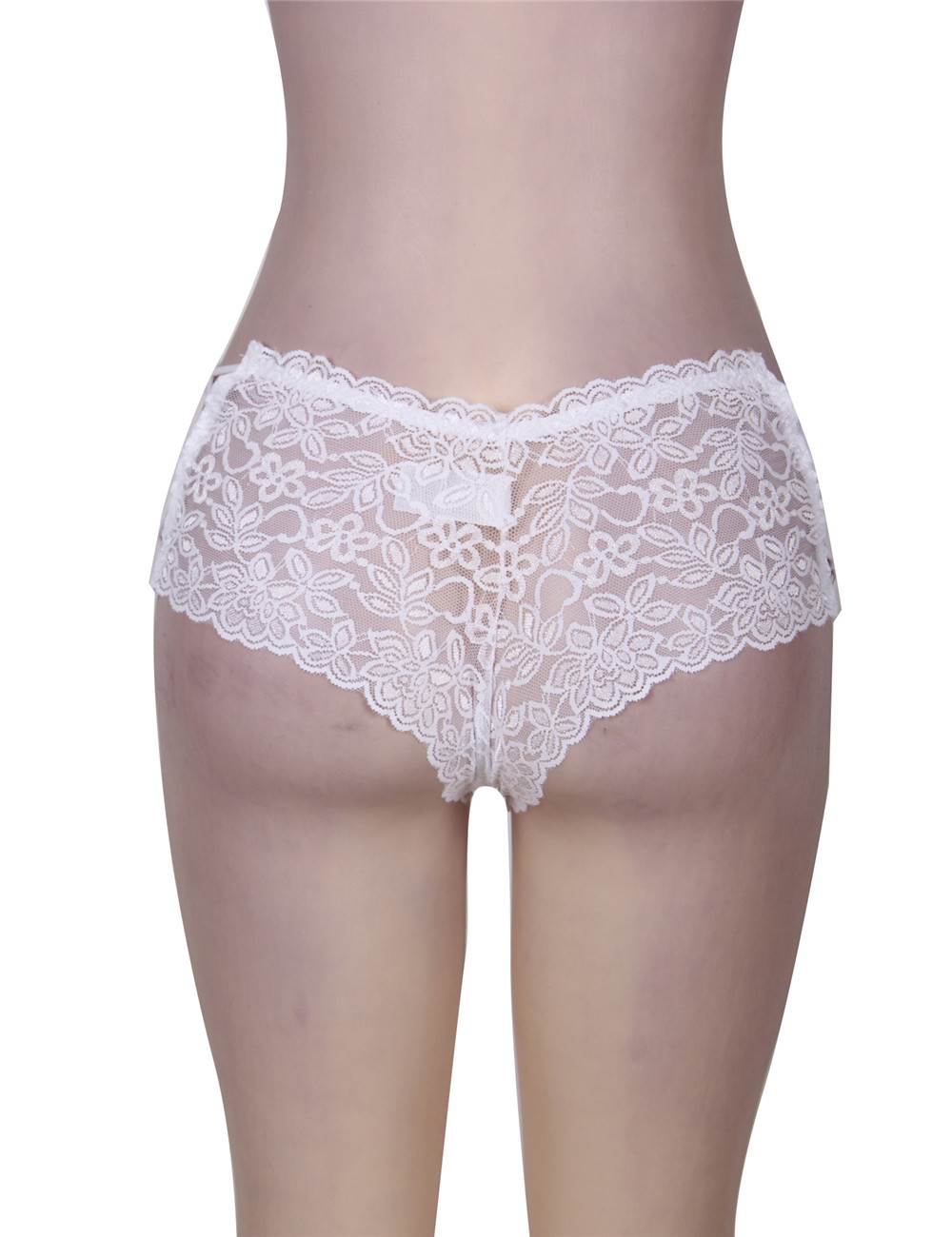 Panties - Sexy High Waist Floral Lace Strappy Underwear