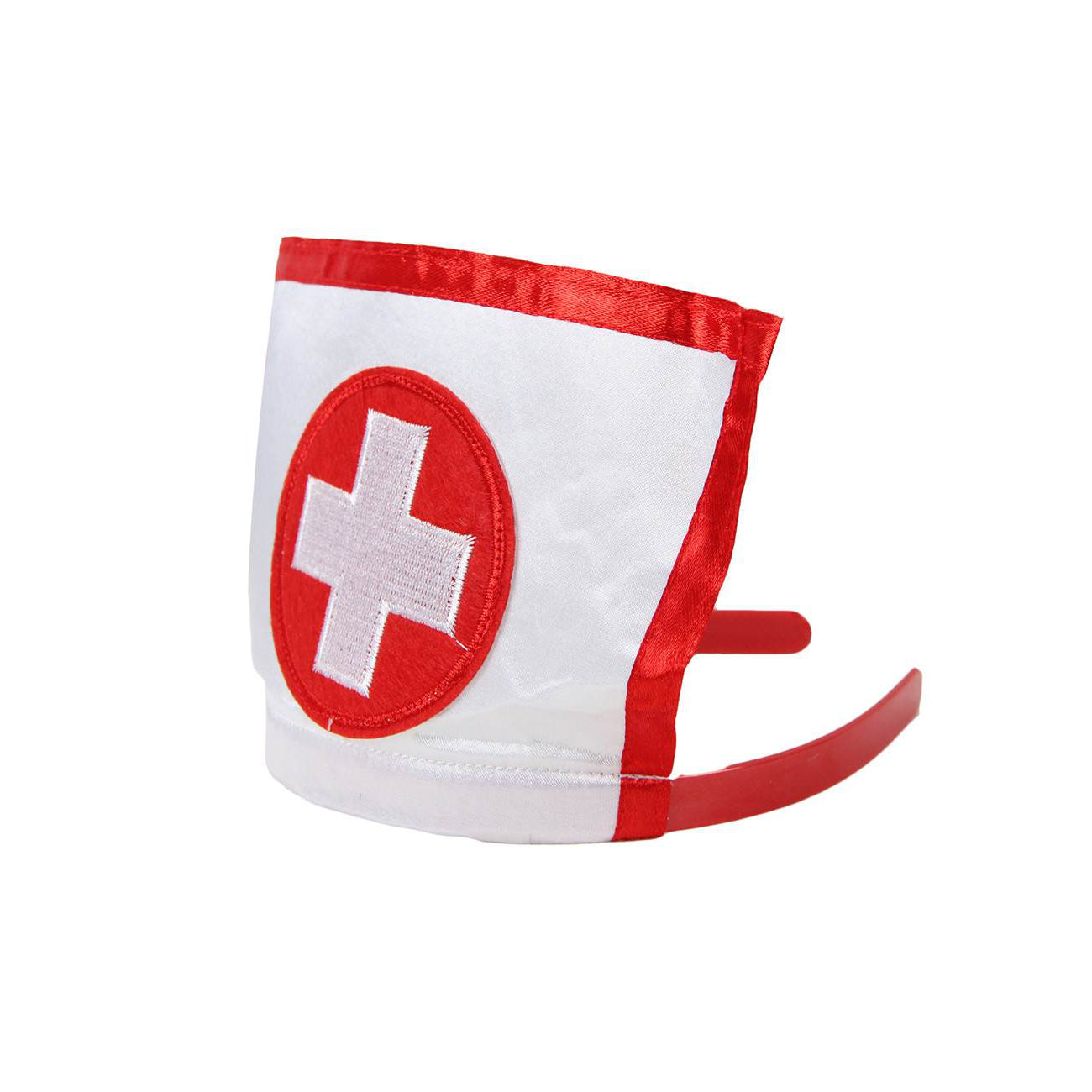 Teddy - 2 Pcs Sexy Nurse Crotchless Teddy Costume with Headwear