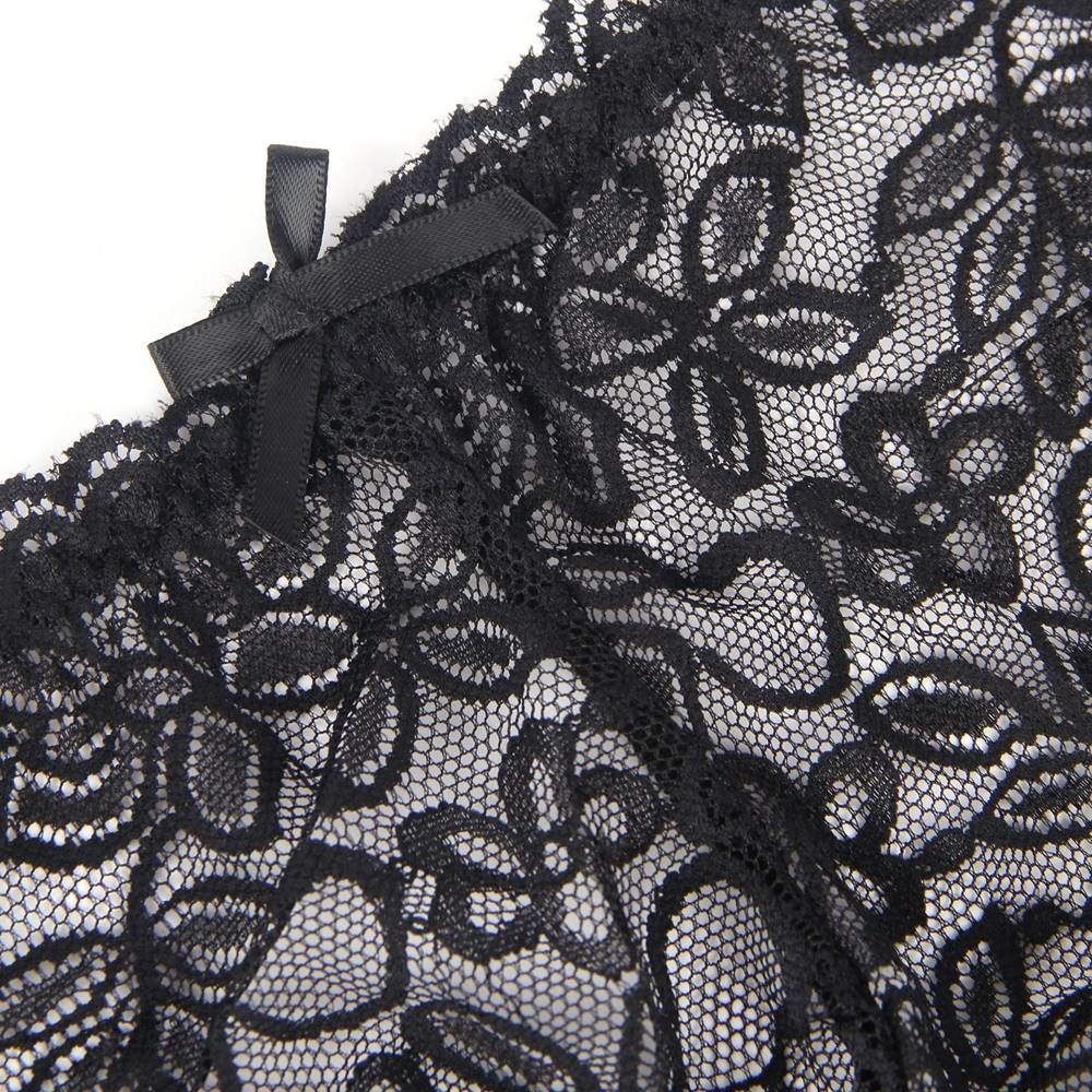 Panties - Sexy High Waist Floral Lace Strappy Underwear