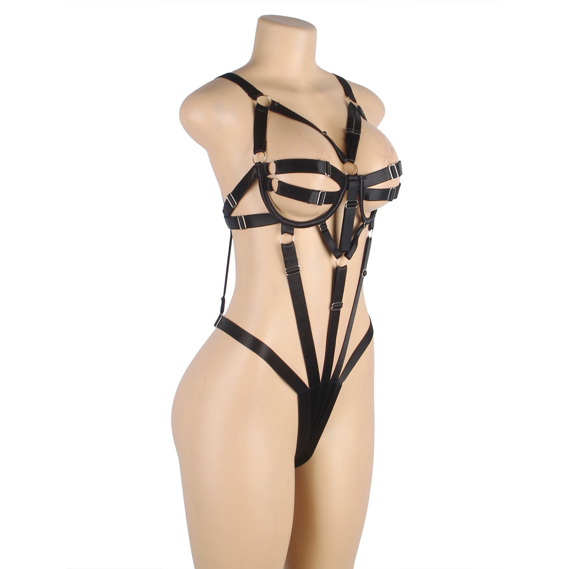 Teddy - 1 Pc Sexy Adjustable Bondage Lingerie