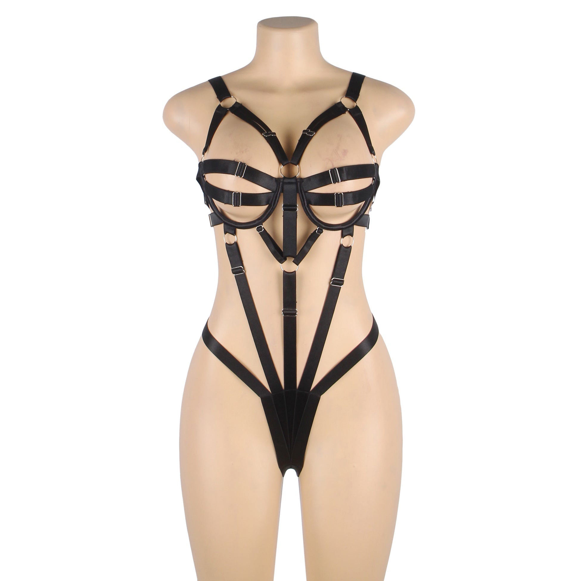 Teddy - 1 Pc Sexy Adjustable Bondage Lingerie