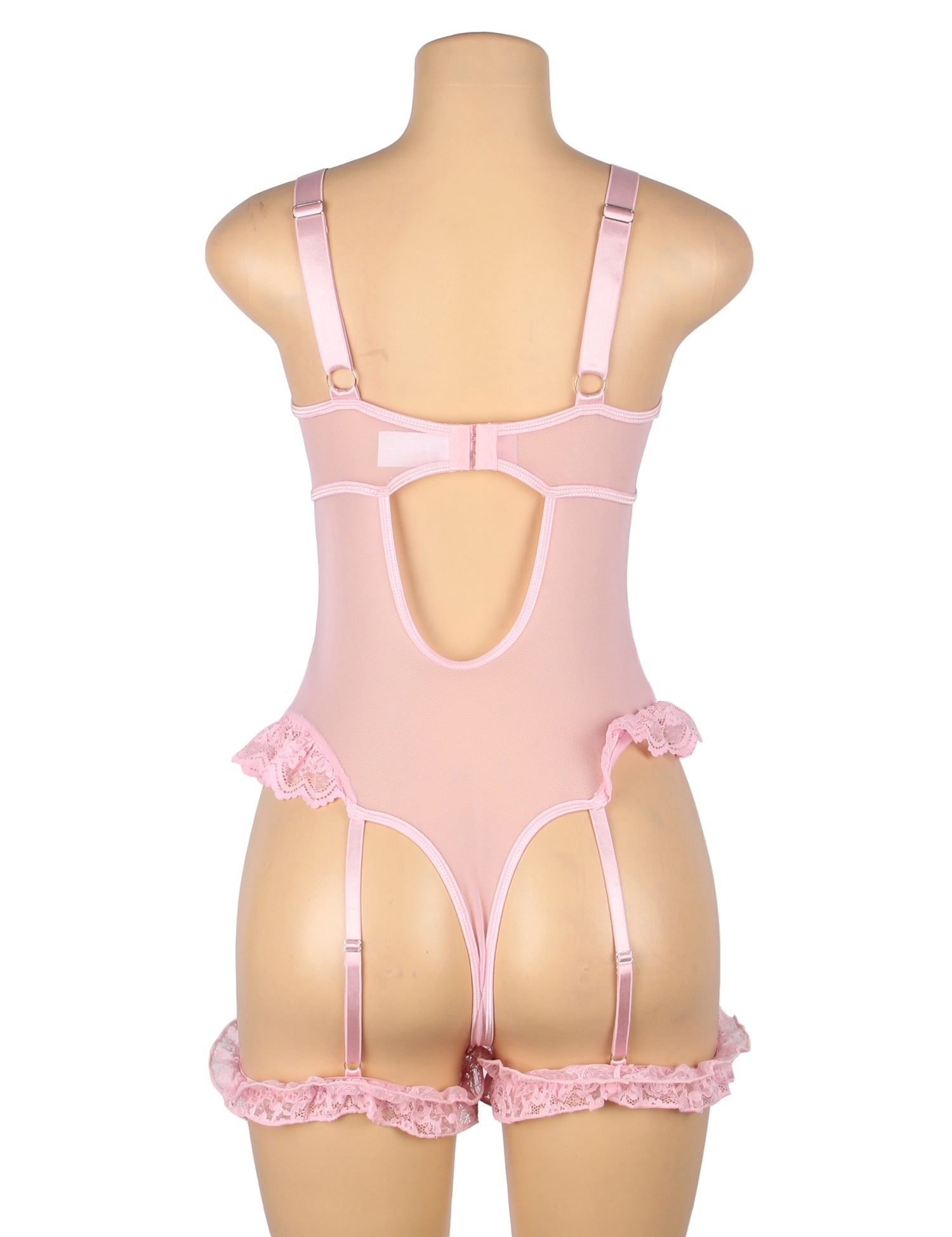 Teddy - 1 Pc Sexy Slim Lace Lingerie with Garter Leg Ring