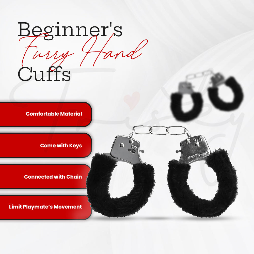 SHOTS Ouch! Beginner's Furry Hand Cuffs
