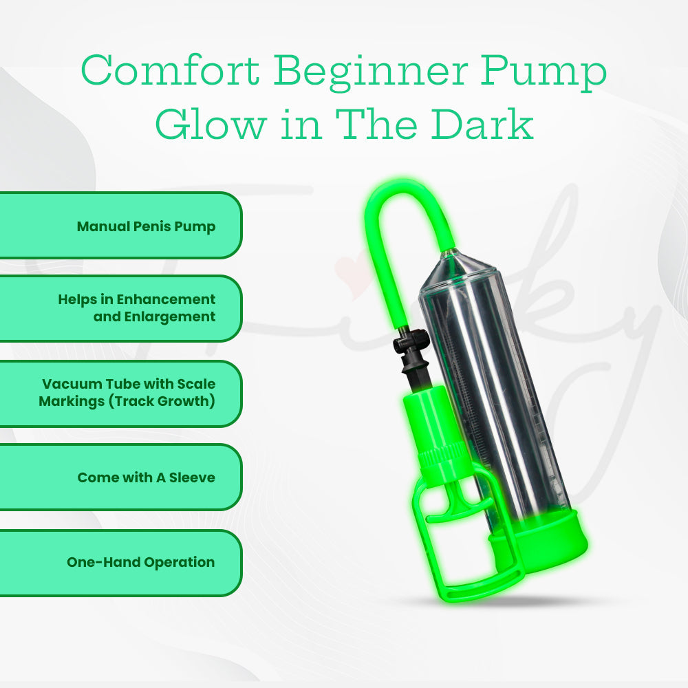 SHOTS Ouch! Comfort Beginner Pump - Glow in The Dark