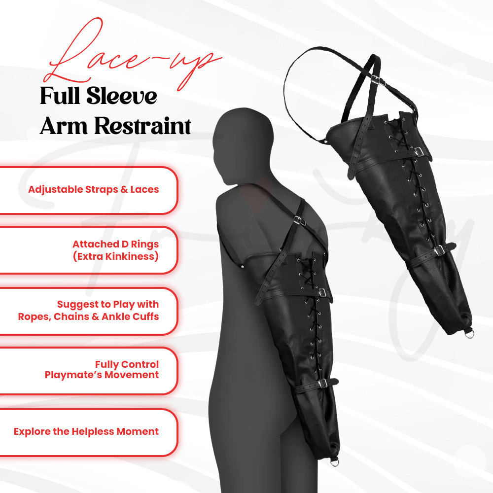 SHOTS Ouch! - Lace-up Full Sleeve Arm Restraint