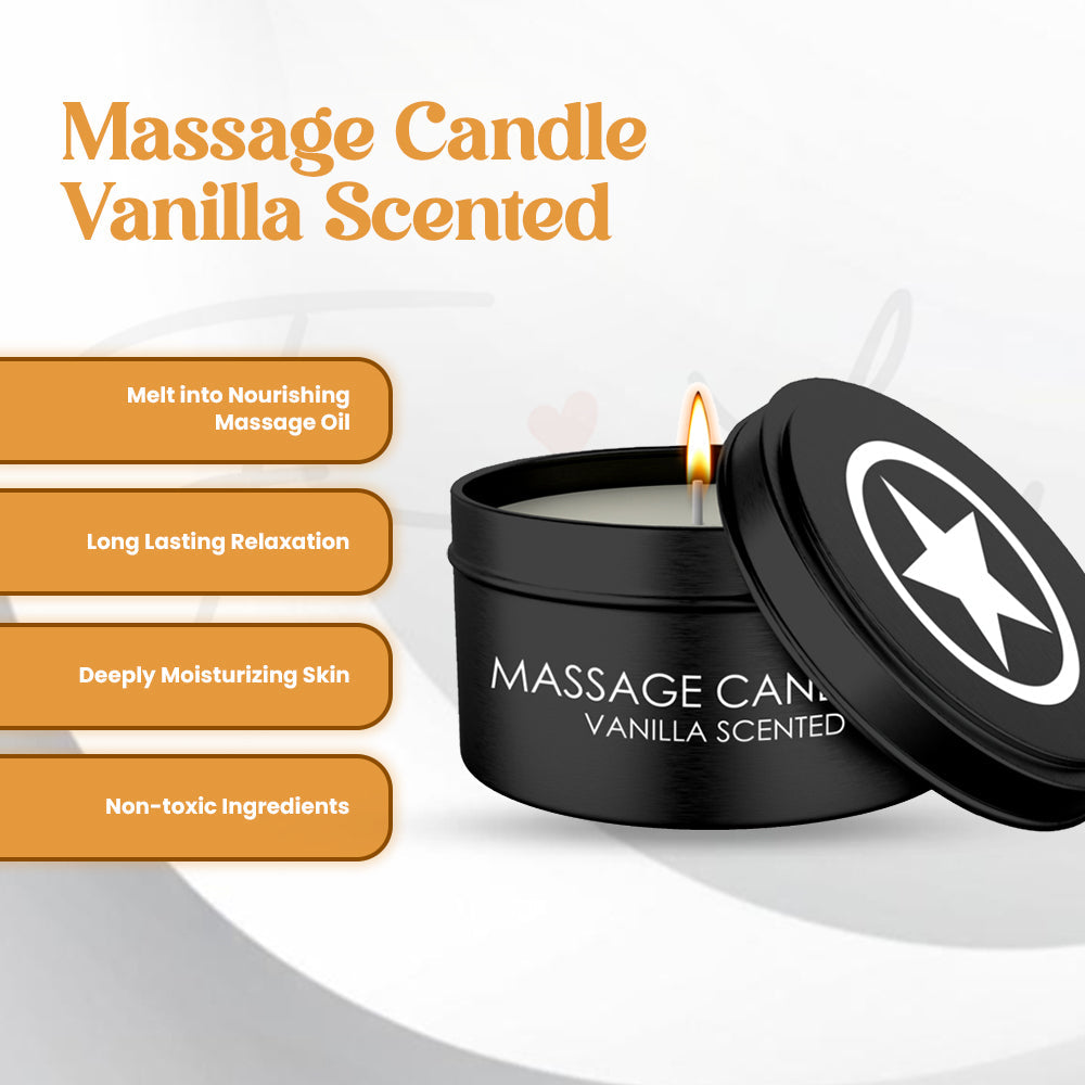 SHOTS Ouch! Massage Candle - Vanilla Scented