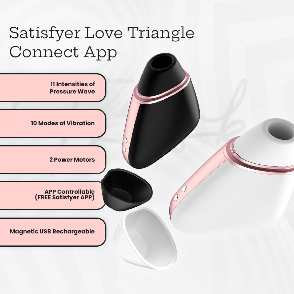 Satisfyer - Love Triangle Connect App - Black