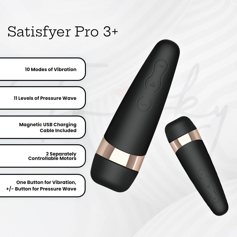 Satisfyer - Pro 3+ Air Pulse & Vibration Clitoral Stimulator