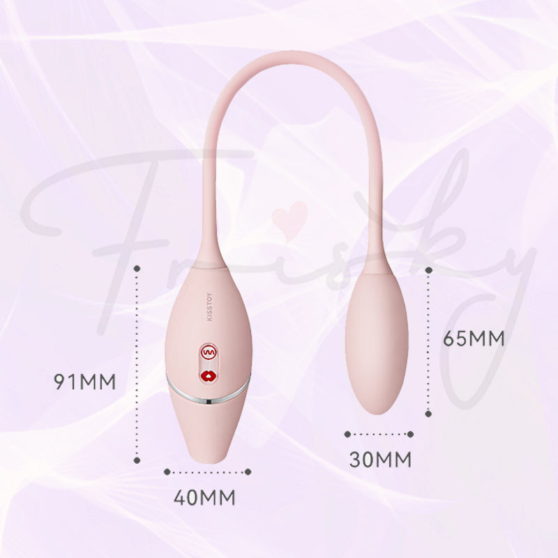 Diagram showing the precise size and dimensions of the Cathy Mini's two stimulating ends.