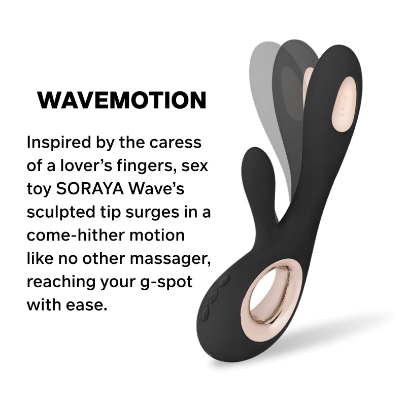 LELO - Soraya Wave™ - Black, "Come-Hither" Tip