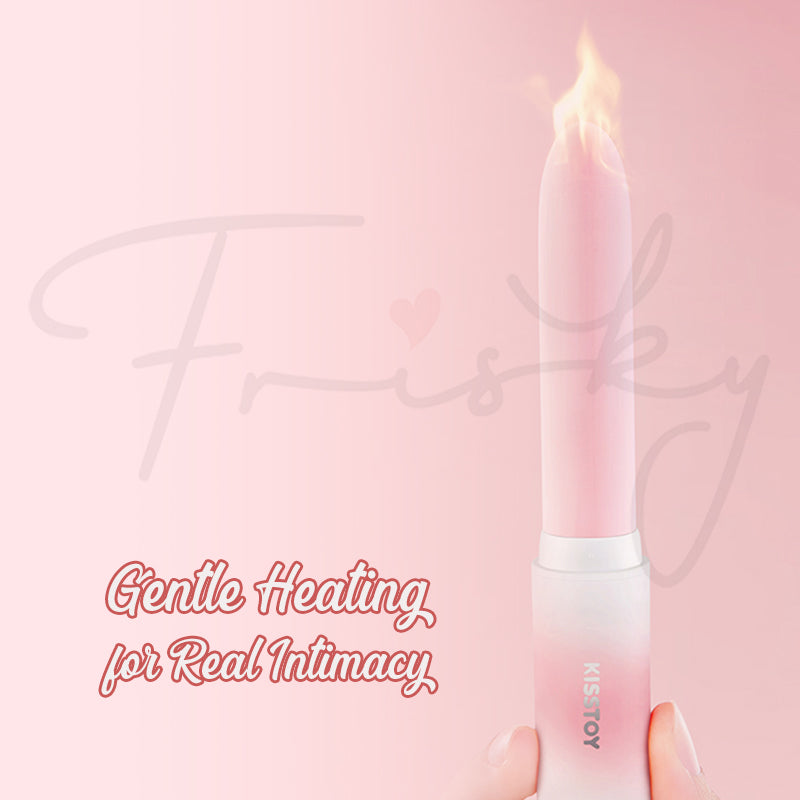 Pop Cherry vibrator emphasizing gentle warming for lifelike sensation.