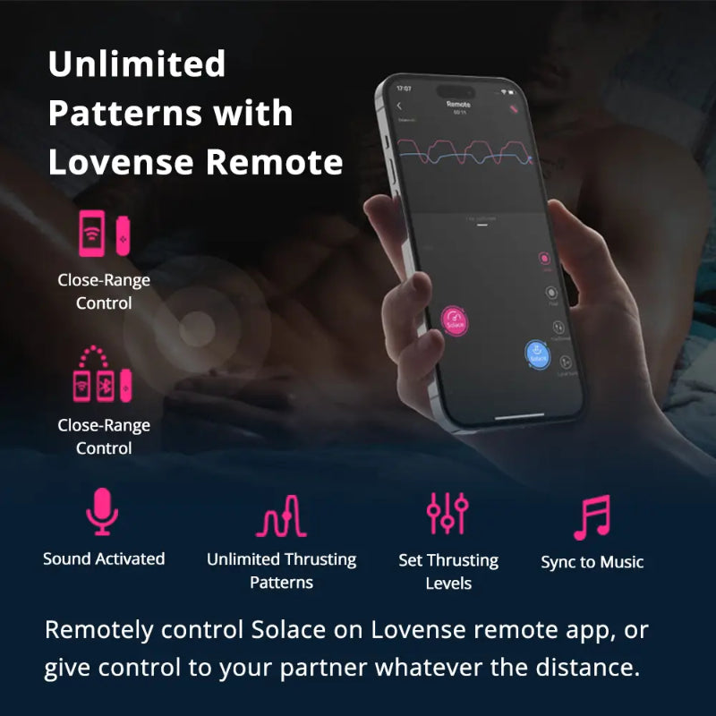 Lovense - Solace App/Bluetooth Controlled Thrusting Male Masturbator