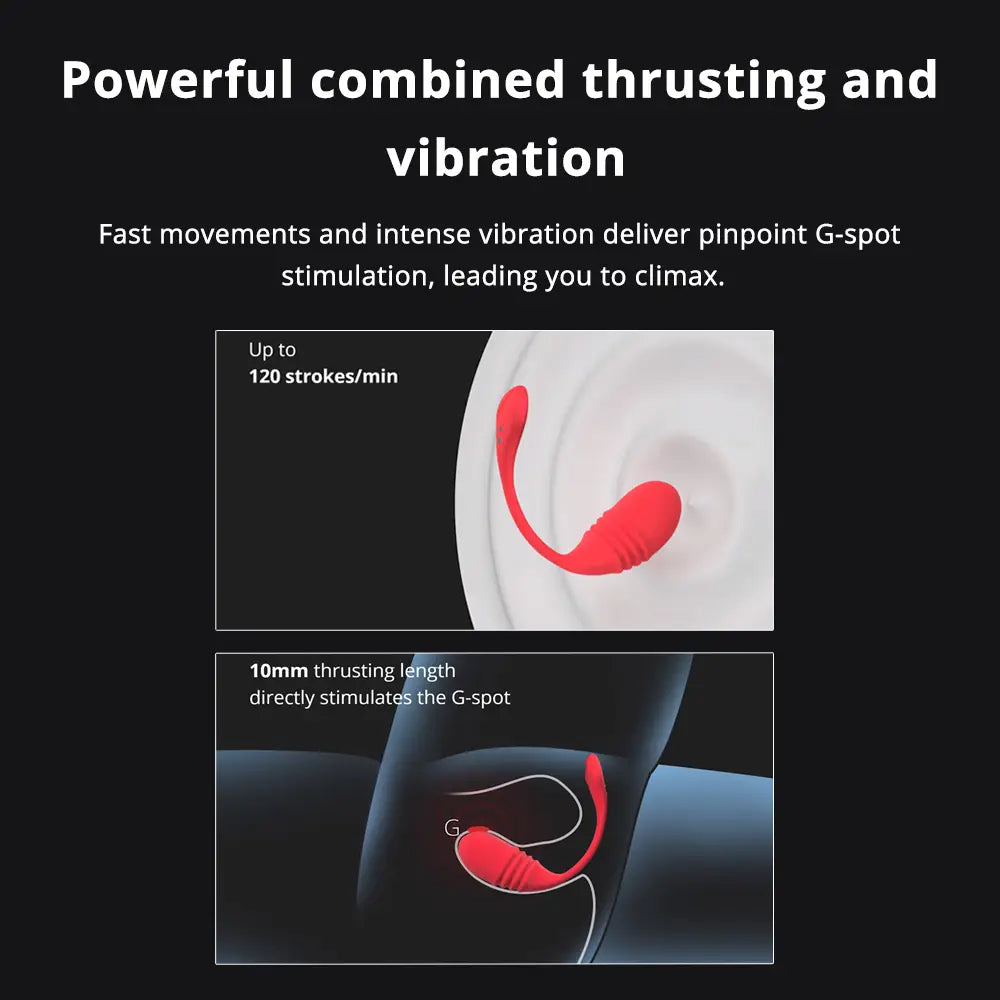 Lovense - Vulse Thrusting Egg Vibrator, APP-Controlled