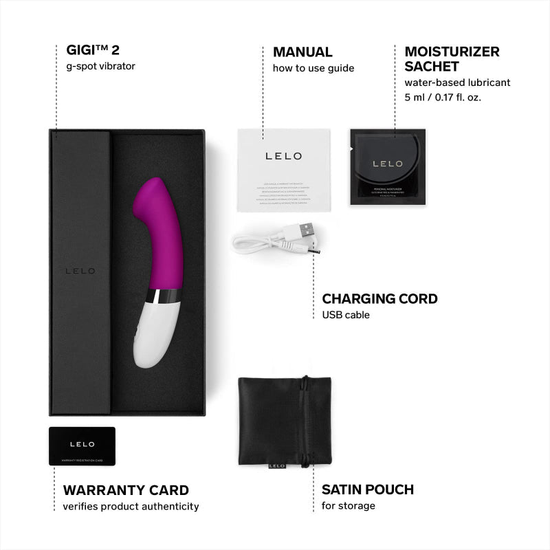 LELO - Gigi™ 2 Rechargeable G-Spot Vibrator - Deep Rose