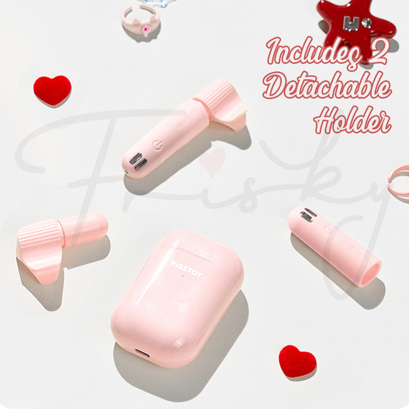 Complete Viva Pop set arranged with accessories on a soft pink layout