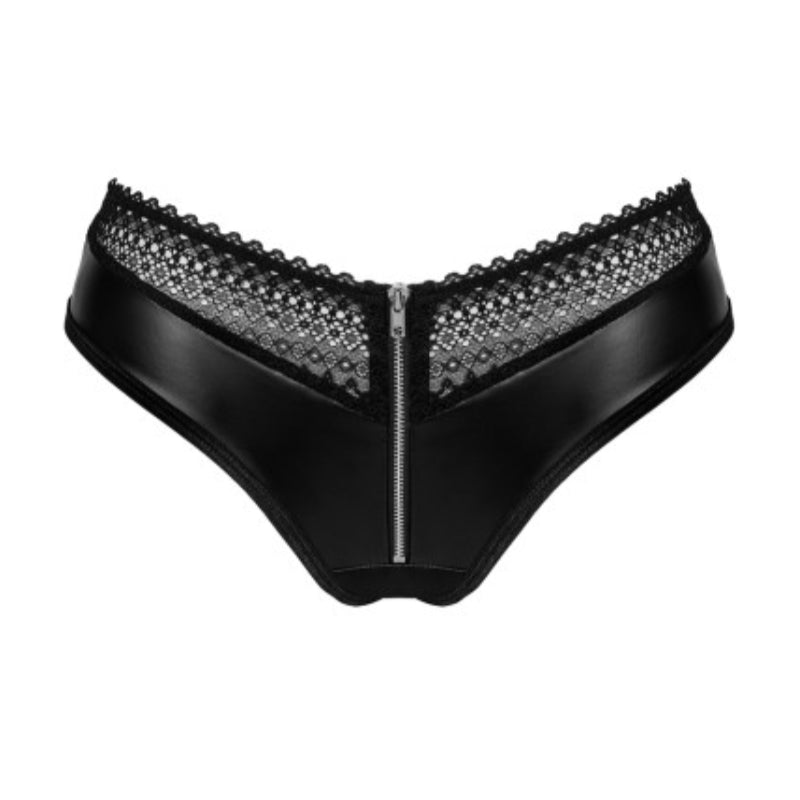 Bra Set - 2 Pcs Black Sexy Bra with Zipper Underwear