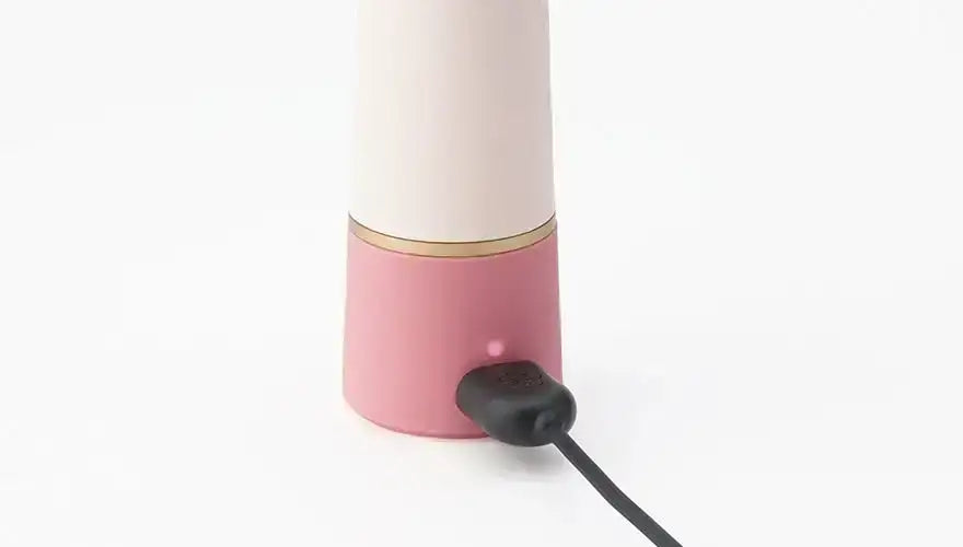 Iroha Rin+ Sango Mini Wand Vibrator Rose Petal Pink Bluetooth enabled interactive device Singapore
