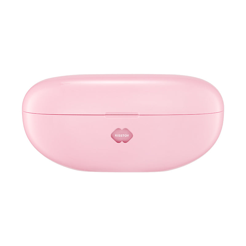 KISSTOY pink protective storage case shown closed.