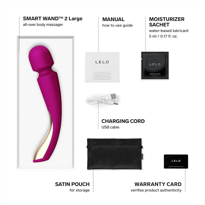 LELO - Smart Wand 2 - Large - Deep Rose