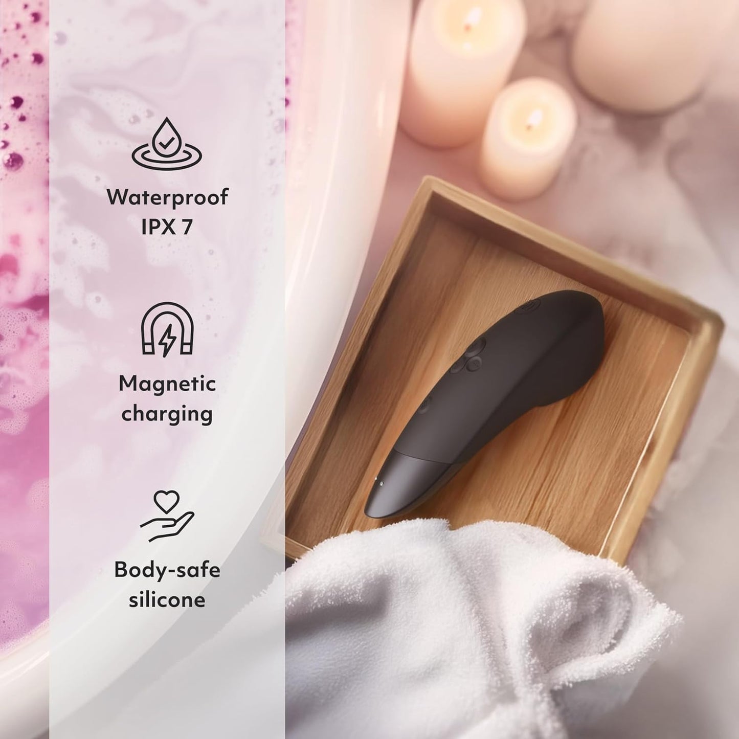 Womanizer - Enhance 2-in-1 Clitoral Stimulator - Black