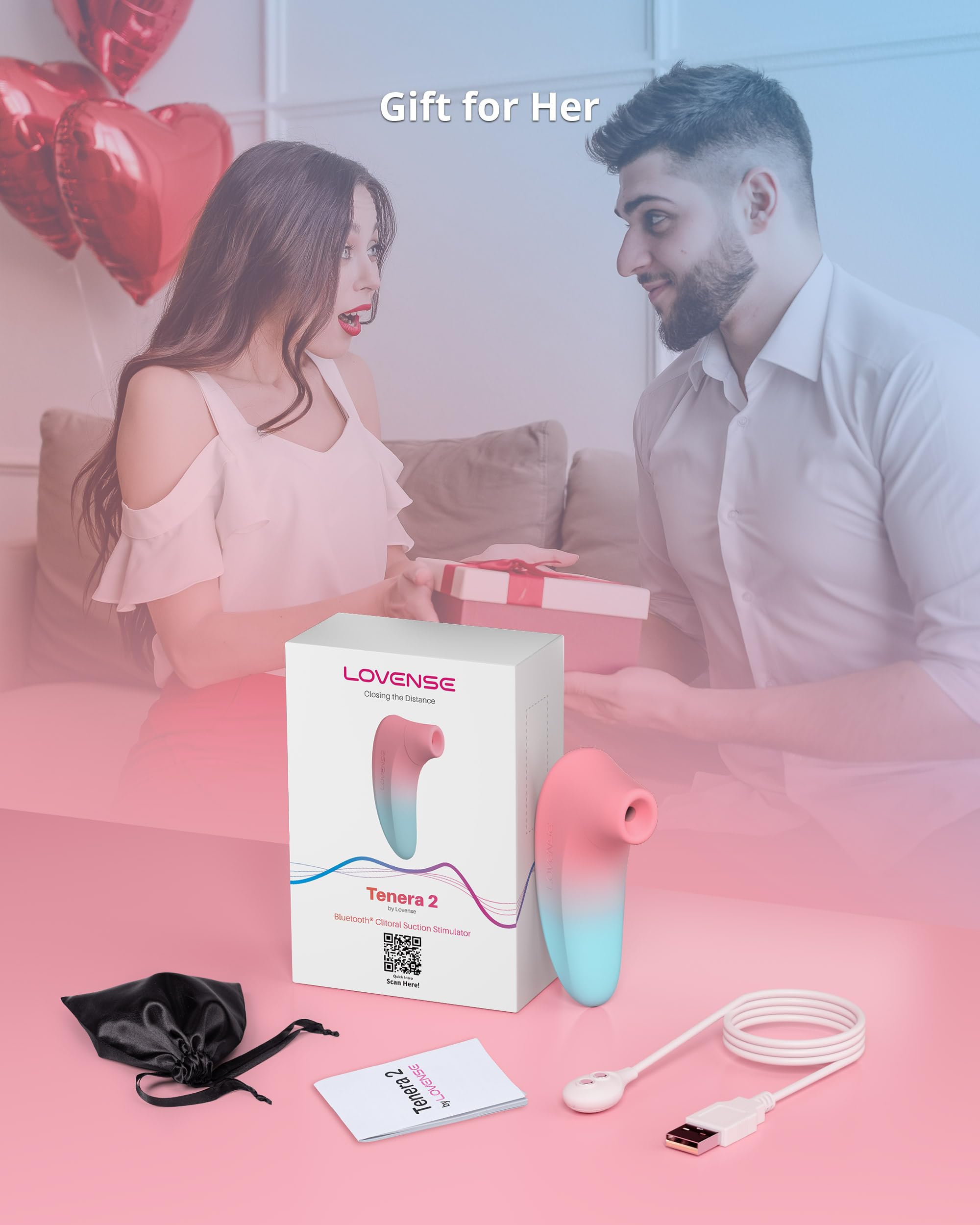 Lovense - Tenera 2 App-Controlled Clitoral Suction Stimulator