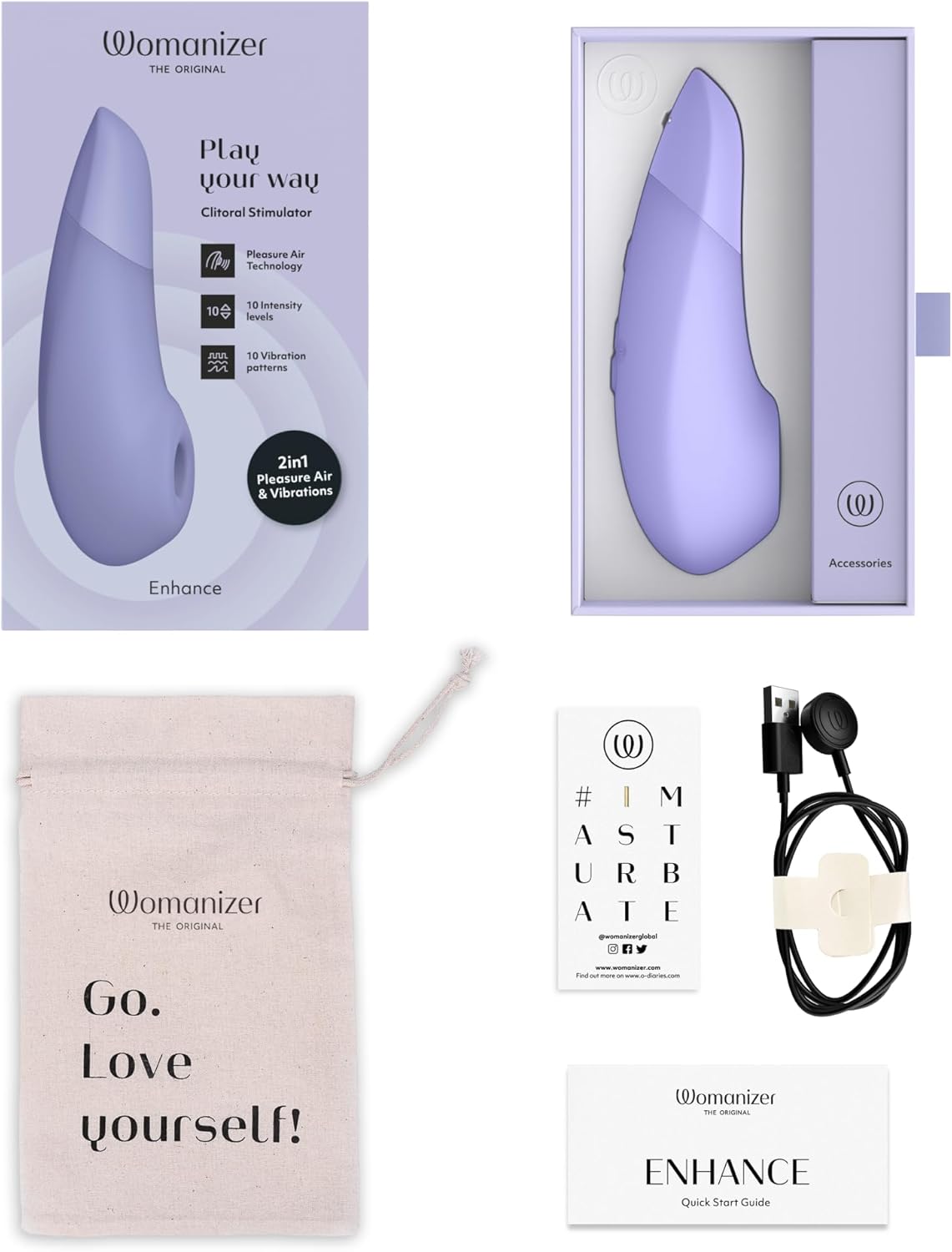 Womanizer - Enhance 2-in-1 Clitoral Stimulator - Lilac