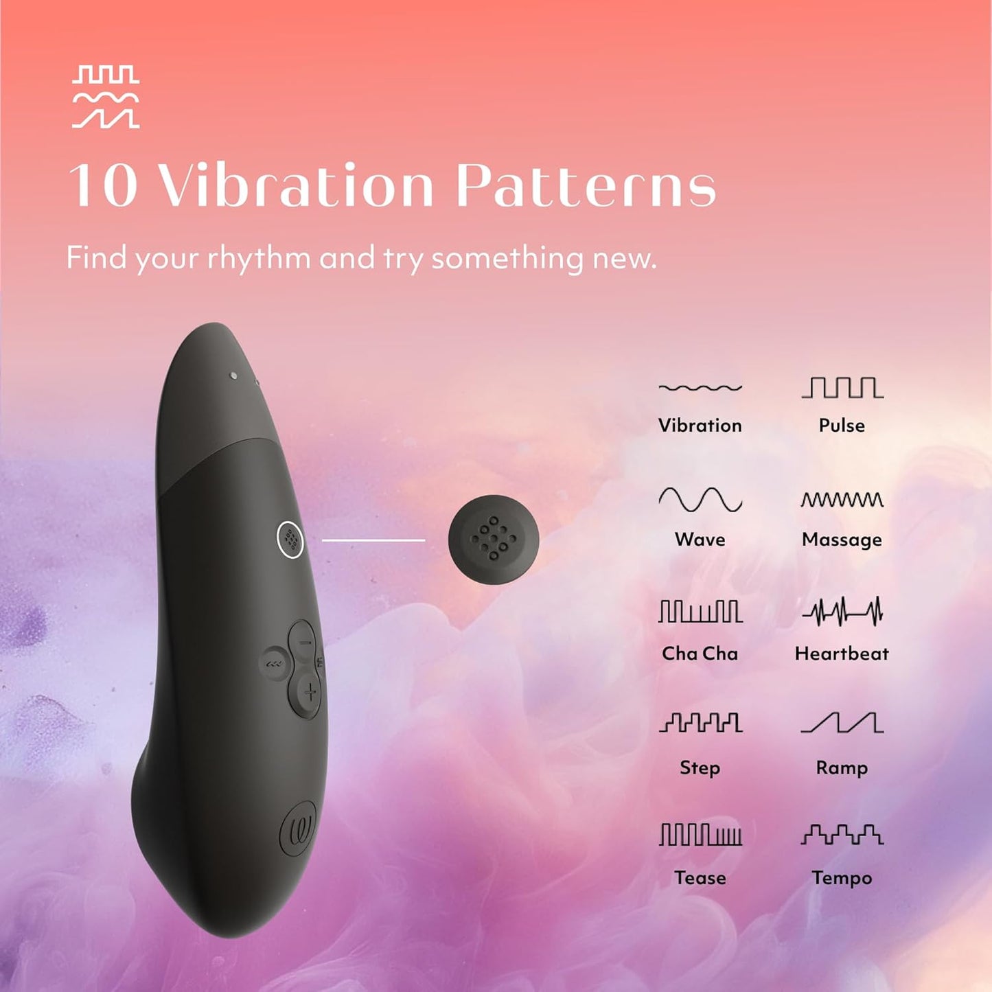 Womanizer - Enhance 2-in-1 Clitoral Stimulator - Black