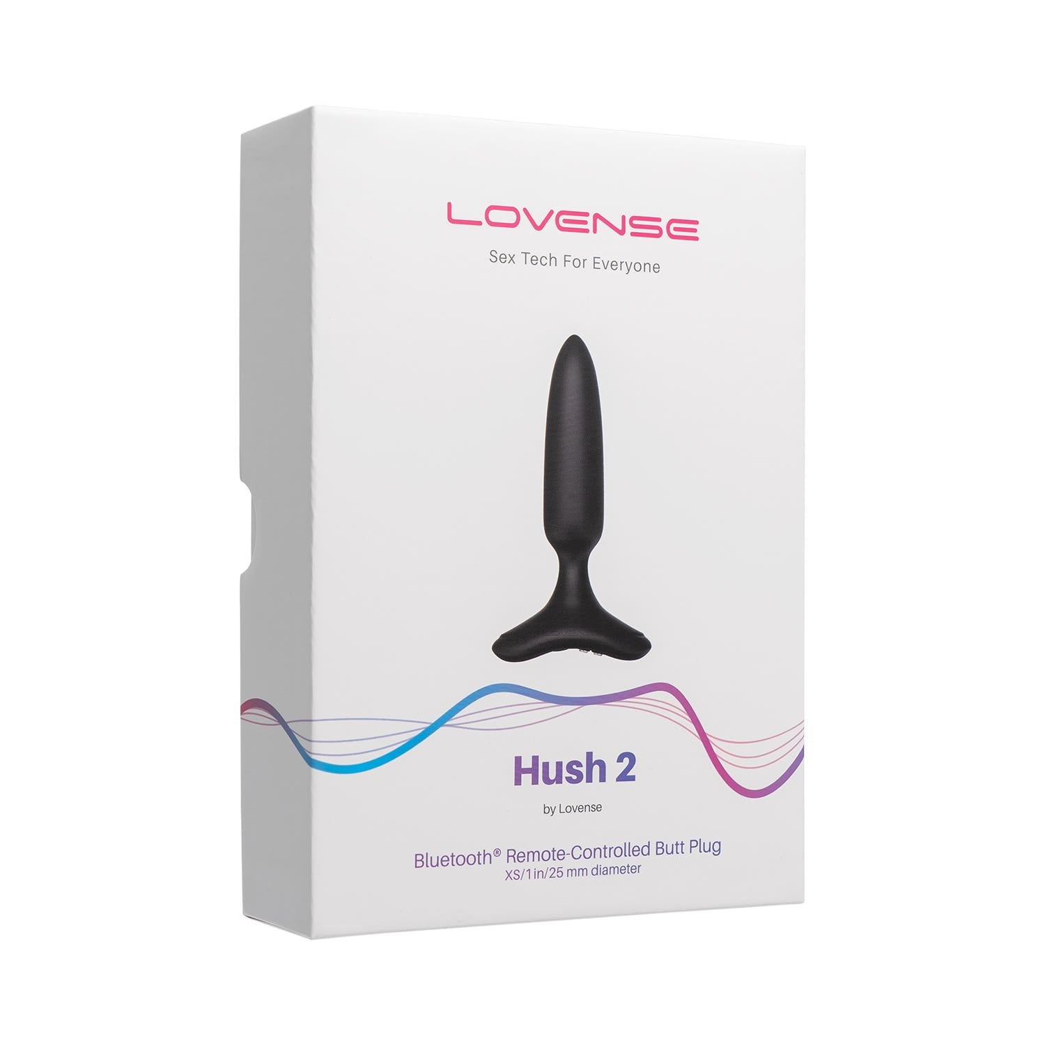 Lovense - Hush 2 (1 in) - Bluetooth Remote-Controlled Butt Plug