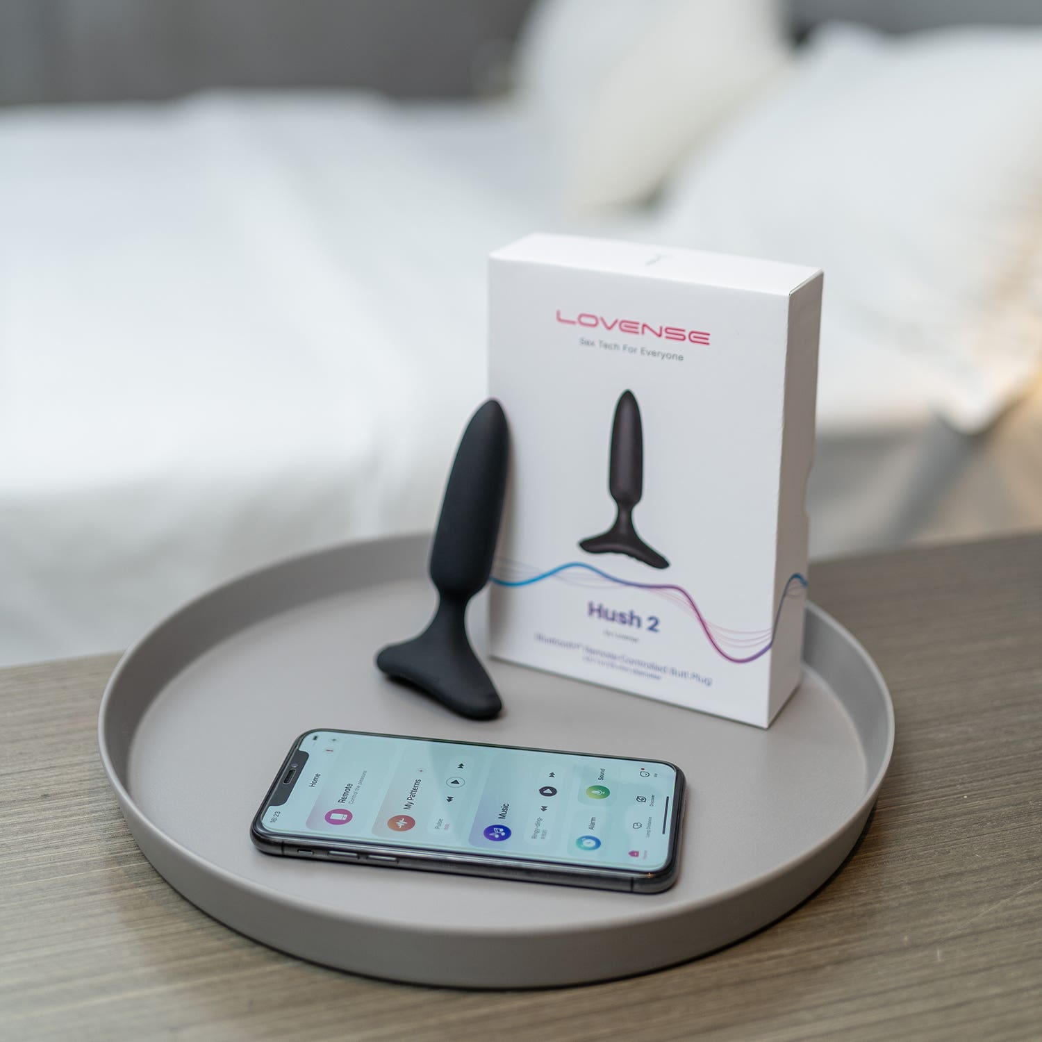 Lovense - Hush 2 (1 in) - Bluetooth Remote-Controlled Butt Plug