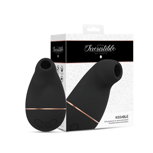 SHOTS - Kissable Sucking Vibrator - Black