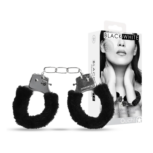SHOTS Ouch! Beginner's Furry Hand Cuffs