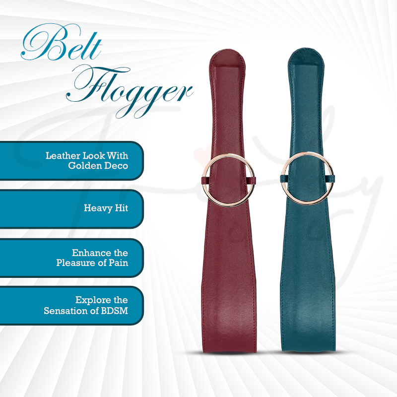 SHOTS Ouch! Belt Flogger - Green