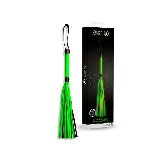SHOTS Ouch! Flogger - Glow in The Dark