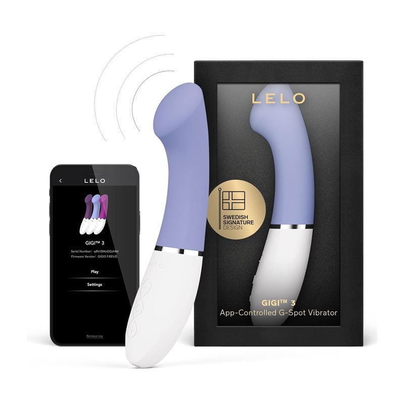 Lelo - Gigi 3 App-Controlled G-Spot Vibrator - Powder Blue