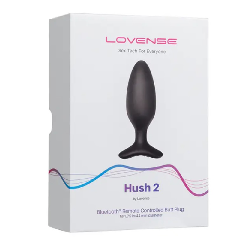 Lovense - Hush 2 (1.75 in) - Bluetooth Remote-Controlled Butt Plug