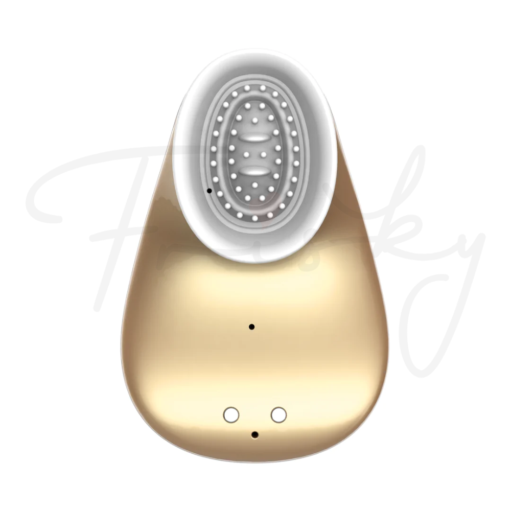 SHOTS - Twitch Handsfree Suction and Vibration Toy - Gold