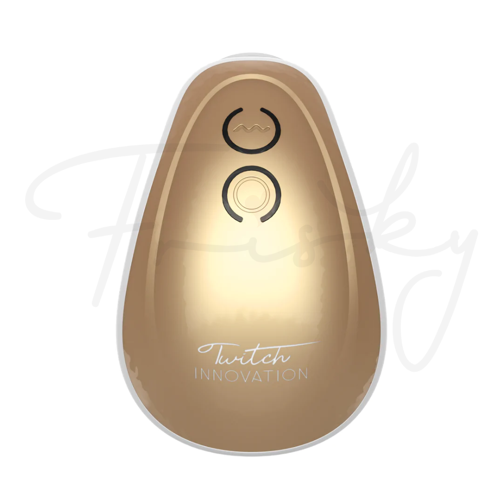 SHOTS - Twitch Handsfree Suction and Vibration Toy - Gold