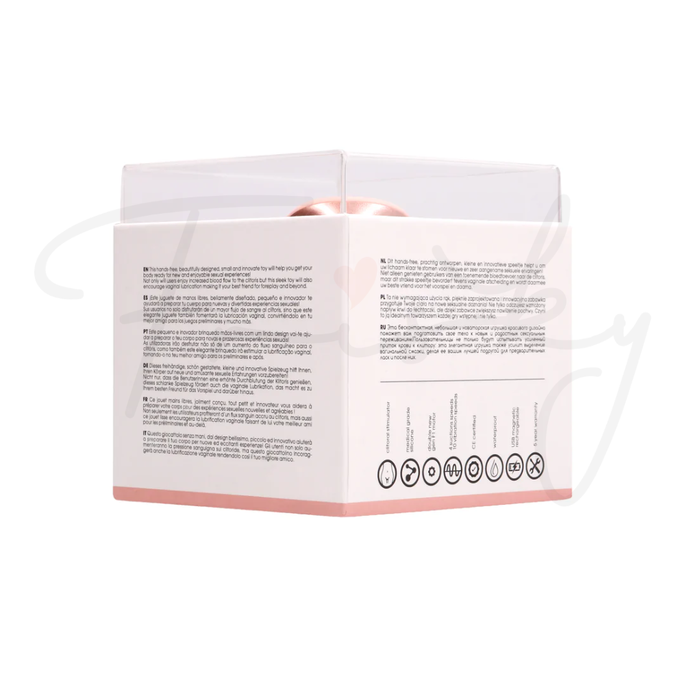 SHOTS - Twitch Handsfree Suction and Vibration Toy - Rose