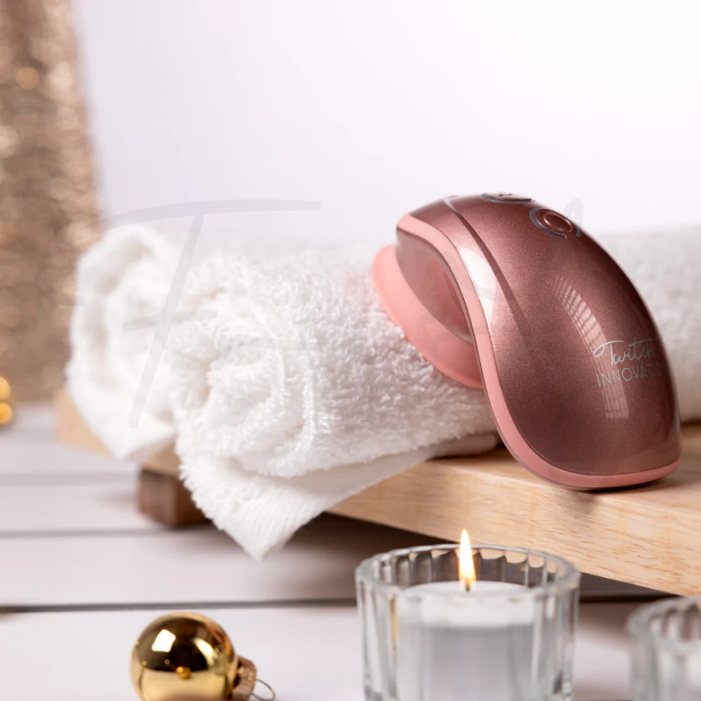 SHOTS - Twitch Handsfree Suction and Vibration Toy - Rose