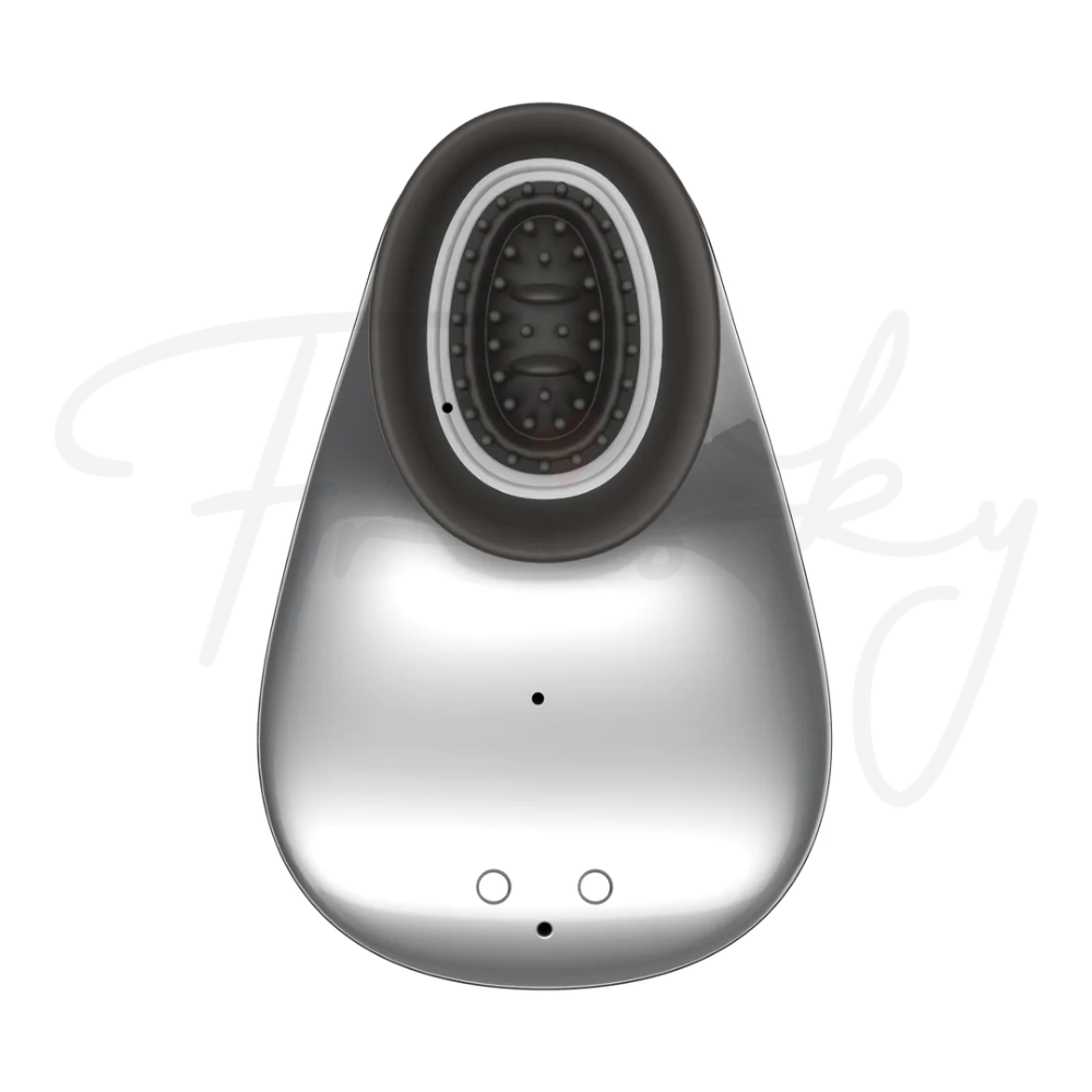 SHOTS - Twitch Handsfree Suction and Vibration Toy - Silver